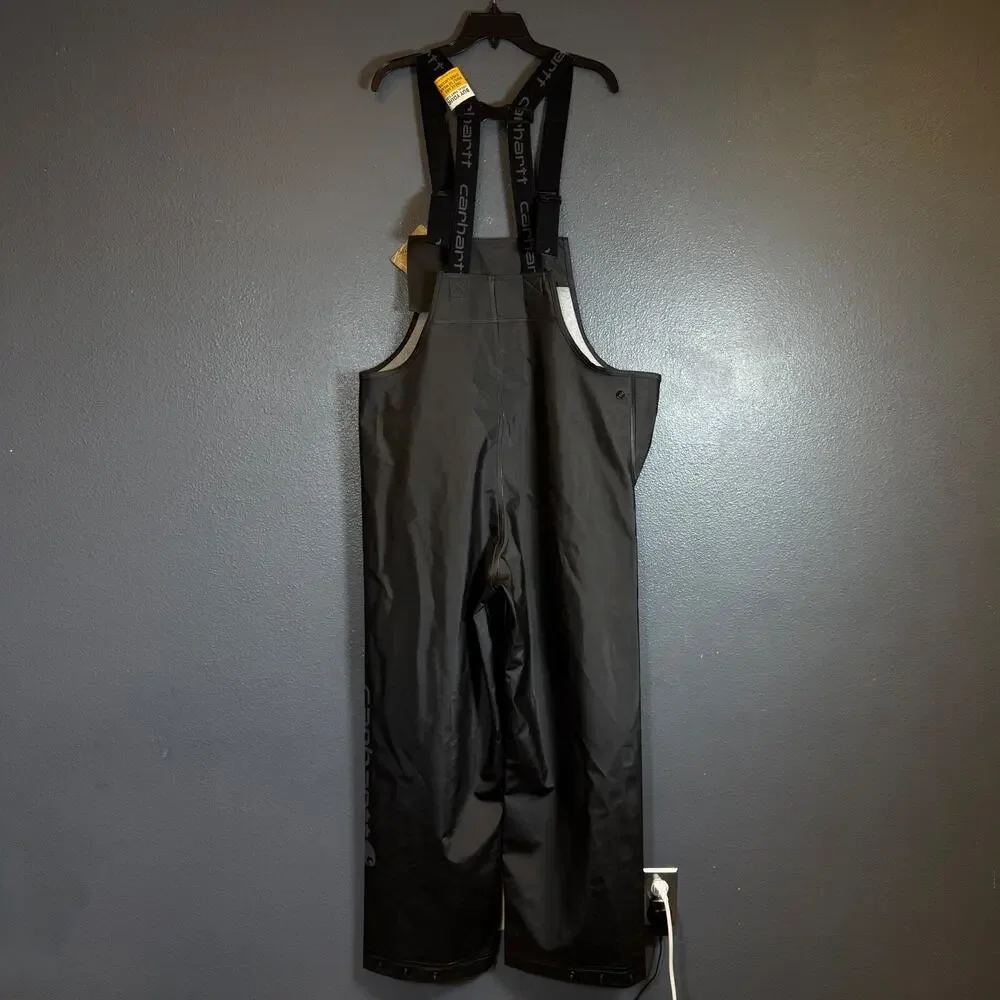 Carhartt M men’s black Polyethylene overalls workwear pants New